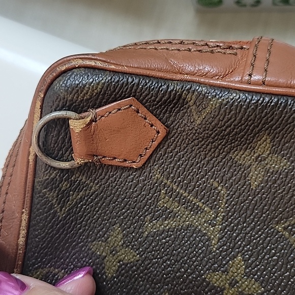 Vintage (project bag) jLouis Vuitton 70s Monogram Pochette Wristlet Clutch - Picture 9 of 14